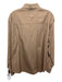 Prada Size 15.5 Beige Cotton Solid Button Down Men's Long Sleeve Shirt Beige / 15.5