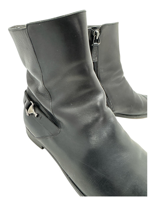 Gucci Shoe Size 8.5 AS IS Black Leather Buckle Detail Square Toe Men's Shoes Black / 8.5