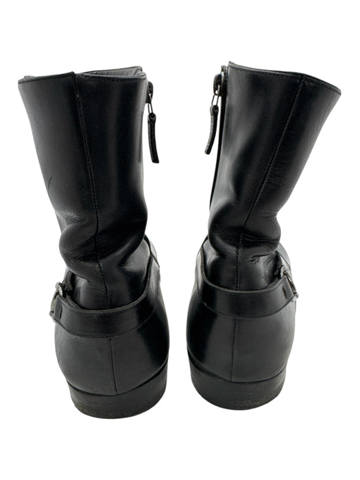 Gucci Shoe Size 8.5 AS IS Black Leather Buckle Detail Square Toe Men's Shoes Black / 8.5