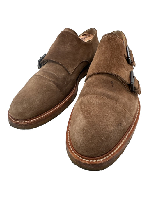 Tods Shoe Size 7 AS IS Brown Suede Double Monk Almond Toe Stacked Heel Shoes Brown / 7