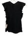 Reformation Size M Black Viscose Blend Keyhole Back Sleeveless Ruffles Top Black / M