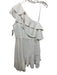 Amanda Uprichard Size M White Polyester One Shoulder Ruffle Detail Mini Dress White / M