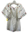 Farm Rio Size M White & Multi 4.2 oz Cotton Trim Puff Sleeve Dress White & Multi / M