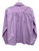 A Shirt Thing Size S Light Purple Cotton Long Sleeve Split Neck Collar Top Light Purple / S