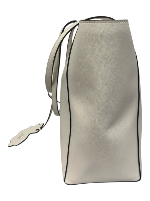 Kate Spade White Leather Saffiano Tote Bag White