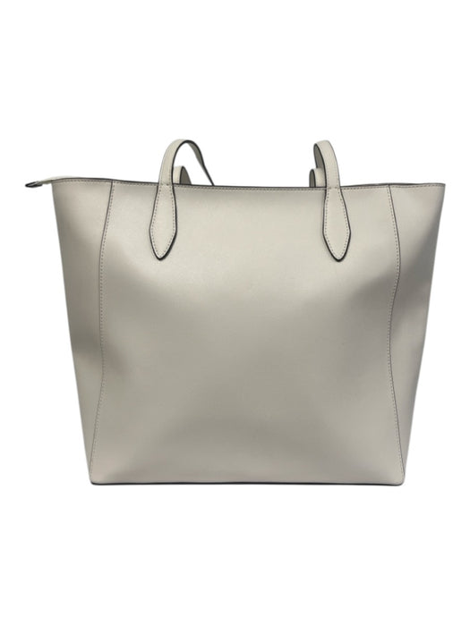 Kate Spade White Leather Saffiano Tote Bag White