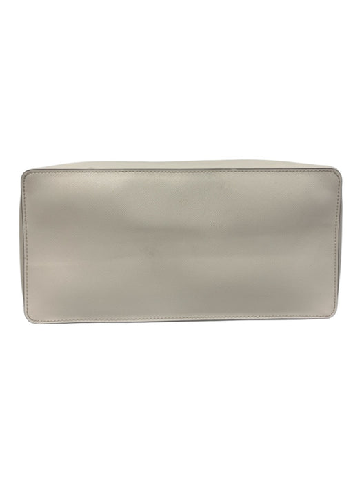 Kate Spade White Leather Saffiano Tote Bag White