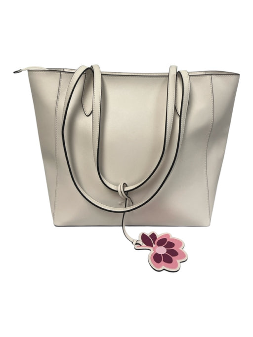 Kate Spade White Leather Saffiano Tote Bag White