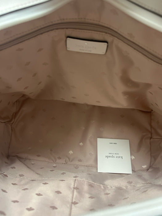 Kate Spade White Leather Saffiano Tote Bag White