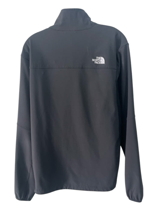 The North Face Size L Black Synthetic Solid Zip UP Men's Jacket Black / L