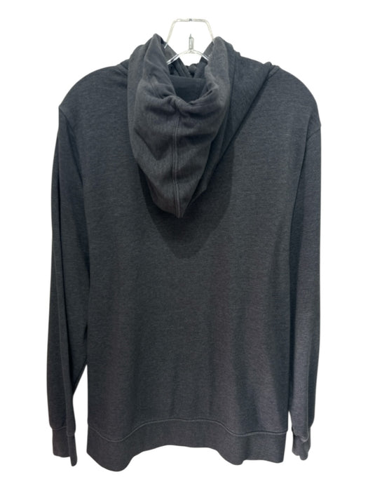 The North Face AS IS Size M Gray & Red Cotton Blend logo Hoodie Men's Jacket Gray & Red / M