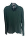 Polo Size M Green Cotton Blend Solid Quarter Zip Men's Long Sleeve Shirt Green / M