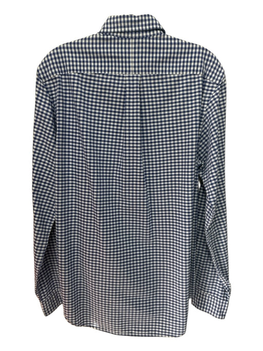 Ralph Lauren Size M Blue & White Cotton Gingham Button Up Long Sleeve Shirt Blue & White / M
