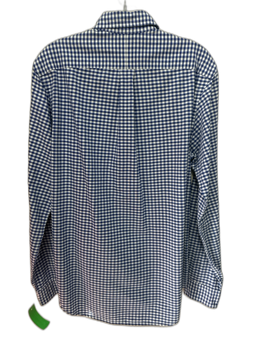 Ralph Lauren Size M Blue & White Cotton Gingham Button Up Long Sleeve Shirt Blue & White / M