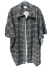 THML Size XS White, Black & Brown Polyester Houndstooth Open Front Collared Coat White, Black & Brown / XS