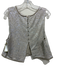Free People Size S Beige & Silver Cotton & Polyester Metallic Top Beige & Silver / S