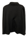 Ann Mashburn Size M Black Viscose Blend High Neck V Neck Long Sleeve Paneled Top Black / M