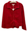 Heidi Houston Size L Red & Pink Cotton Contrast Trim Long Sleeve Button Up Top Red & Pink / L