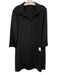Peter Cohen Size Est L Black Missing Fabric Tag Long Sleeve Collared Dress Black / Est L