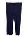 Addison Bay Size L Navy Blue Rayon Blend Elastic Waistband Pintuck Pleats Pants Navy Blue / L
