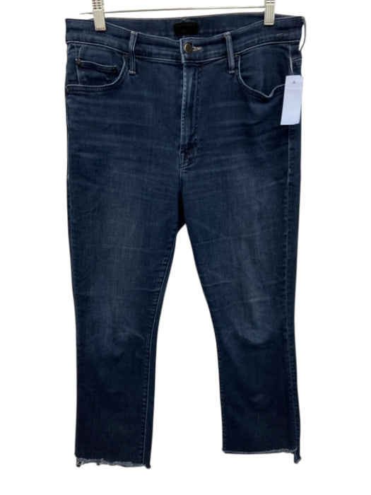 Mother Size 32 Dark Wash Cotton Blend Denim 5 Pocket Button & Zip Fly Jeans Dark Wash / 32