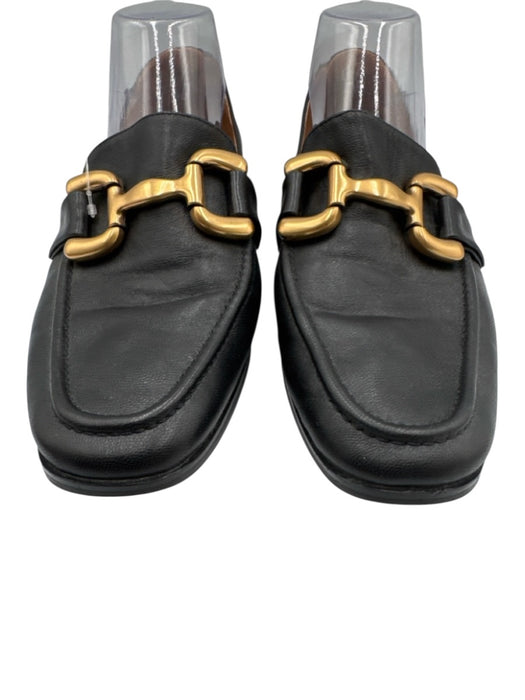 Bibi Lou Shoe Size 41 Black Leather Upper Horsebit Detail Slip On Loafers Black / 41