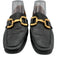 Bibi Lou Shoe Size 41 Black Leather Upper Horsebit Detail Slip On Loafers Black / 41