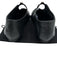 Givenchy Shoe Size 39.5 Black Leather Upper Gold Tone Logo Keyhole Detail Flats Black / 39.5