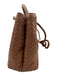 Quince Brown Leather Woven Magnetic Close Top Handle Braided Strap Bag Brown