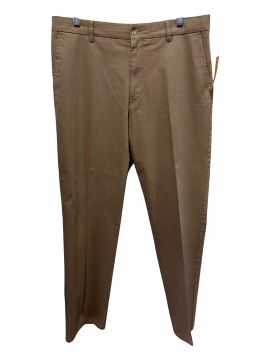 H Stockton Size Est 32 Dark Tan Cotton Solid Khakis Men's Pants Dark Tan / Est 32