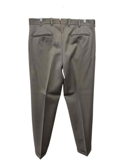 H Stockton Size 35 Tan Wool Blend Solid Dress Pleat Men's Pants Tan / 35