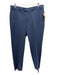 Hiltl Size Est 32 Blue Cotton Blend Solid Khakis Men's Pants Blue / Est 32