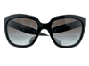 Prada Black Acetate Gradient Lens Cat Eye Sunglasses Black