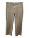 L'agence Size 32 Tan Brown Cotton Blend Tapered Mid Rise Fray Hem Jeans Tan Brown / 32