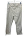Mother Size 31 Cream Cotton Blend Raw Hem Straight Leg High Rise Crop Jeans Cream / 31