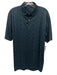 Peter Millar Size L Navy & Blue Synthetic Seastars Polo Athleisure Short Sleeve Navy & Blue / L