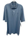 F & G tech Size L Light blue Synthetic Solid Athletic Polo Men's Short Sleeve Light blue / L