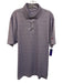 Peter Millar Size L Purple & Blue Print Synthetic Dots Athletic Short Sleeve Purple & Blue Print / L