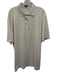 Peter Millar Size L White Synthetic Solid Polo Athleisure Men's Short Sleeve White / L