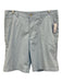 Peter Millar Size 34 Light Blue & White Synthetic Striped Athletic Khakis Shorts Light Blue & White / 34