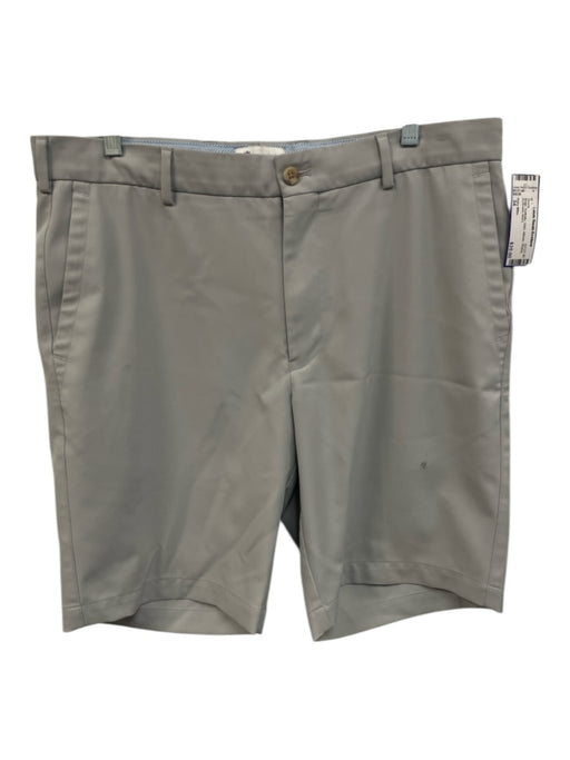 Peter Millar Size 34 Beige Synthetic Solid Athletic Khakis Men's Shorts Beige / 34