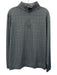 Peter Millar Size L Gray & White Synthetic Plaid Quarter Zip Long Sleeve Shirt Gray & White / L