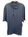 Polo Golf Size L Blue Cotton Solid Polo Men's Short Sleeve Blue / L