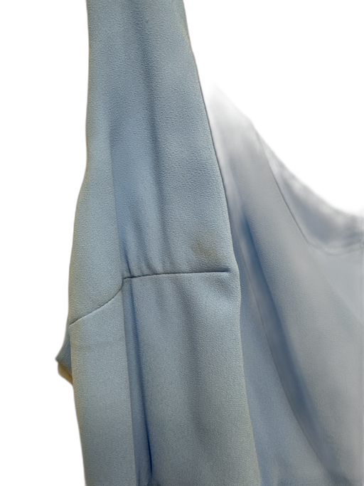 Lulus Size 3X Sky Blue Polyester Side Slit Square Neck column Gown Sky Blue / 3X