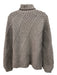 Victoria Victoria Beckham Size 2 Taupe Brown Wool Blend Long Sleeve Sweater Taupe Brown / 2
