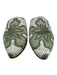 Artemis Shoe Size 39 Green & White Canvas Pointed Toe Slip On Mules Green & White / 39