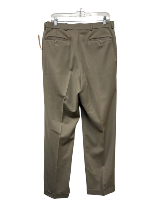 H Stockton Size 33 Tan Wool Blend Solid Dress Cuffed Men's Pants Tan / 33