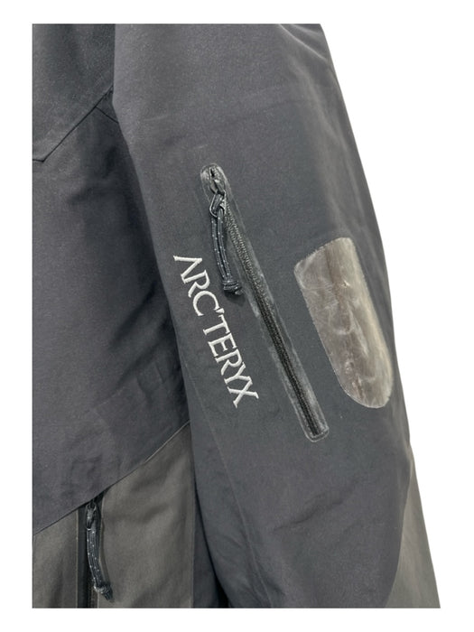 Arcteryx AS IS Size XL Black Synthetic Solid Windbreaker Zip Up Men's Jacket Black / XL