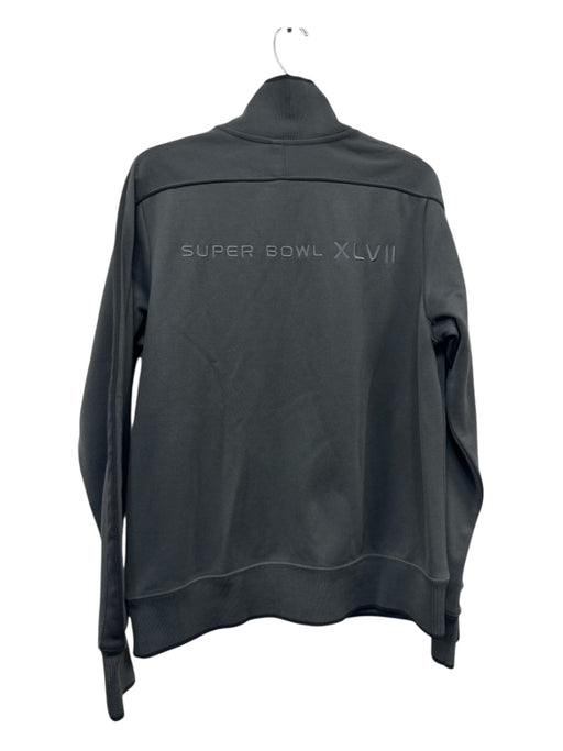 Nike Size L Gray Synthetic Solid Zip UP Men's Jacket Gray / L