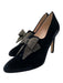 SJP by Sarah Jessica Parker Shoe Size 40 Black & Silver Leather Velvet Booties Black & Silver / 40